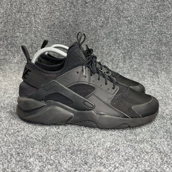 Nike Air Huarache Run Ultra Shoes Men's Size 10 Triple Black Athletic Running - Picture 1 of 13